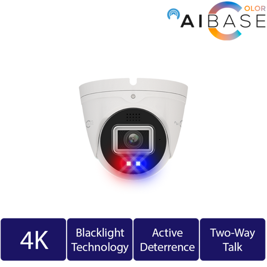 4K AI Black Light Active Deterrence IP Turret (CAM-IP3178-PV-28-AI)
