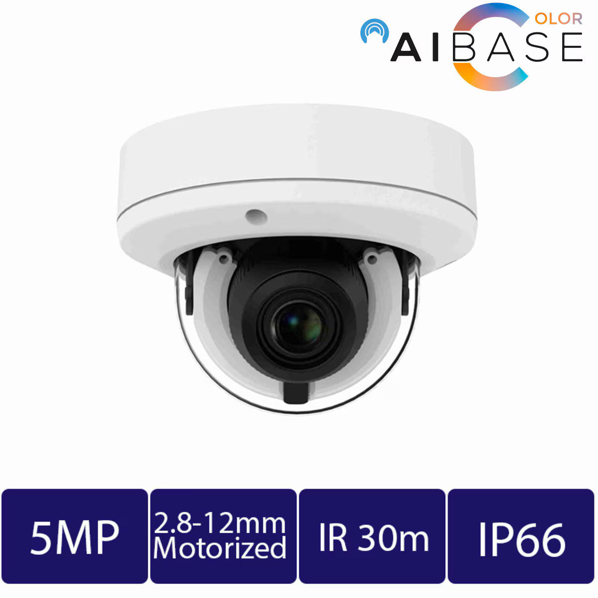 5MP AI Full Color Motorized Lens IP Dome (CAM-IP3335W-AA-SI-Z-AI)