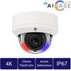 4K Active Deterrence Full Color Fixed Lens IP Dome (CAM-IP3358W-PV-28-AI)